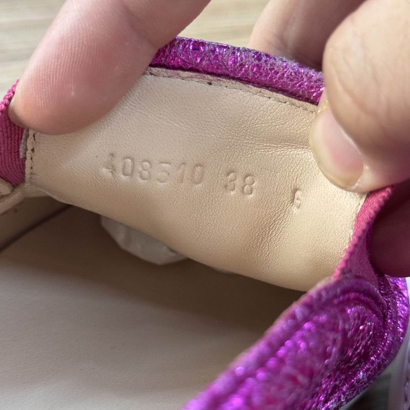 Gucci Gucci Stylish Leather Slip-On Sneakers in Plum Size US 7.5 / EU 40-41 - 5 Thumbnail