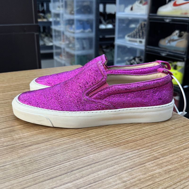 Gucci Gucci Stylish Leather Slip-On Sneakers in Plum Size US 7.5 / EU 40-41 - 6 Thumbnail