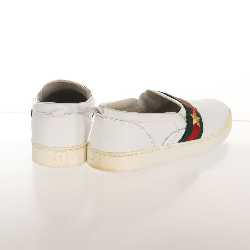 Gucci Gucci Casual Slip-On Sneakers in White Size US 6 / EU 39 - 4 Thumbnail