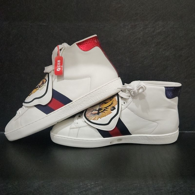 Gucci Gucci Ace Tiger Head High-Top Sneakers Size US 8.5 / EU 41-42 - 6 Thumbnail