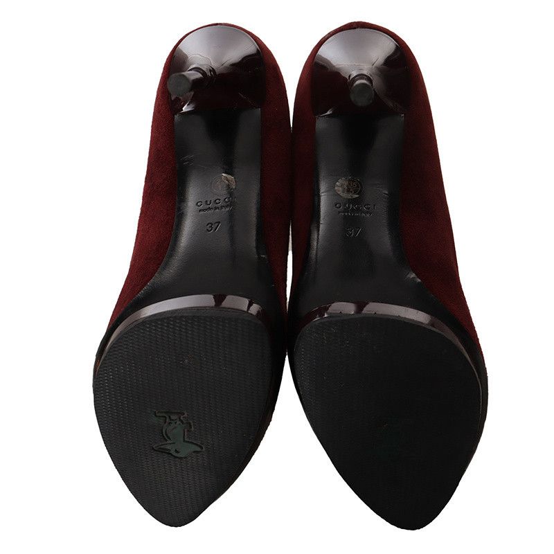 Gucci Gucci Red Suede High Heels Size US 7.5 / EU 40-41 - 6 Thumbnail