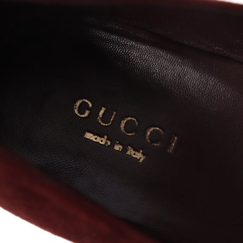 Gucci Gucci Red Suede High Heels Size US 7.5 / EU 40-41 - 8 Thumbnail