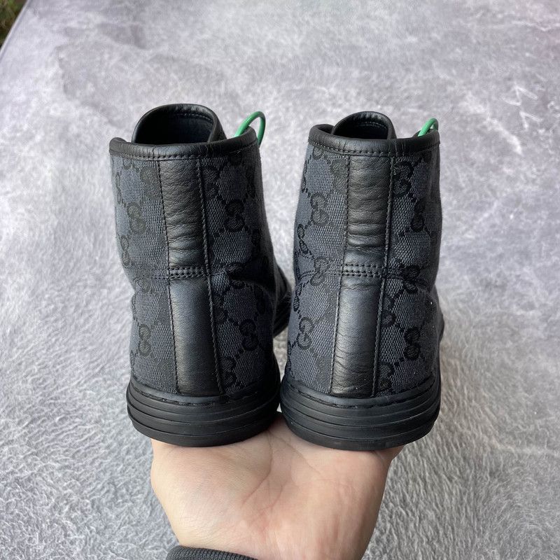 Gucci Gucci Retro Grey Black High-Top Sneakers Size US 9.5 / EU 42-43 - 3 Thumbnail