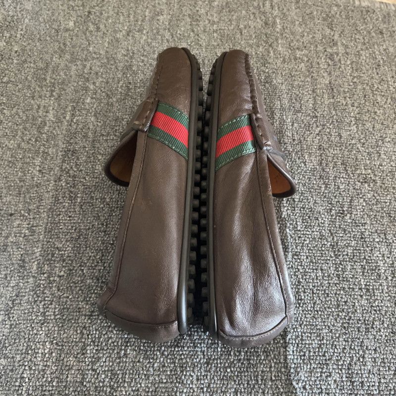 Gucci Gucci Brown Loafers for Men Size US 8.5 / EU 41-42 - 9 Thumbnail