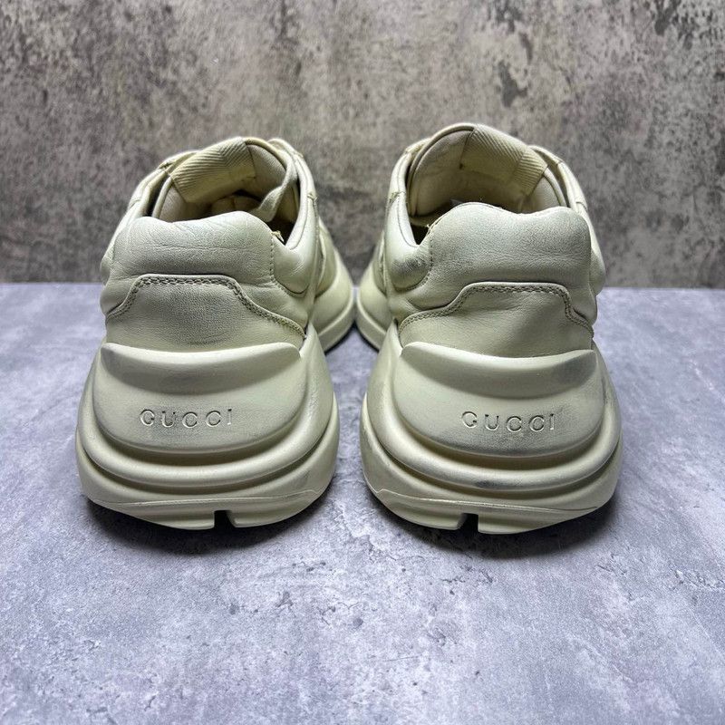 Gucci Gucci Rhyton Distressed Dad Sneakers in Ivory Size US 8.5 / EU 41-42 - 3 Thumbnail