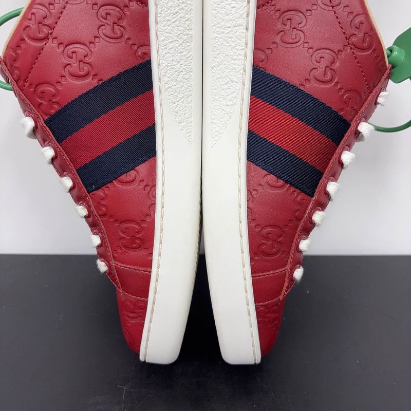 Gucci Gucci Ace Leather Low-Top Sneakers Size US 6.5 / EU 39-40 - 9 Thumbnail