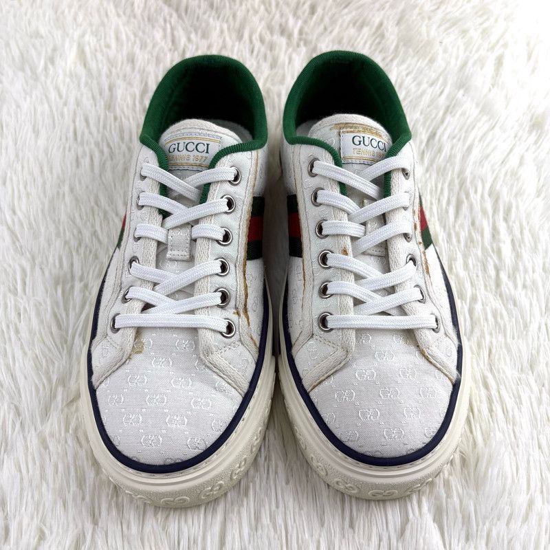 Gucci Gucci Tennis 1977 Retro Low-Top Sneakers Size US 7.5 / EU 40-41 - 2 Thumbnail