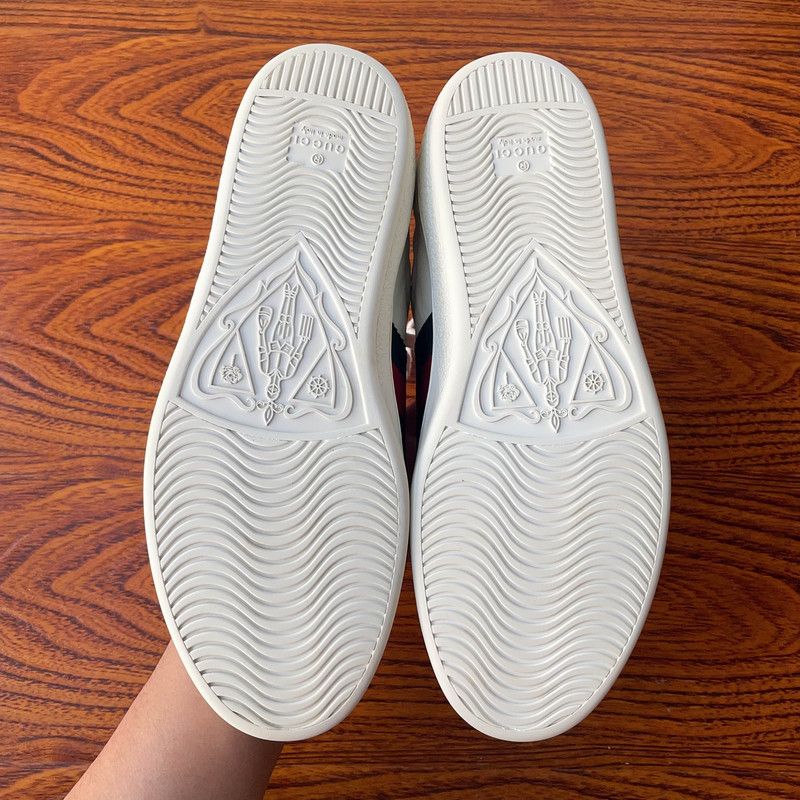 Gucci Gucci Ace Tiger Embroidered Low-Top Sneakers Size US 8 / EU 41 - 4 Thumbnail