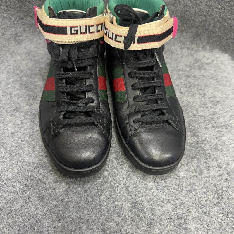 Gucci Gucci Ace Leather High-Top Sneakers for Men Size US 8 / EU 41 - 6 Thumbnail