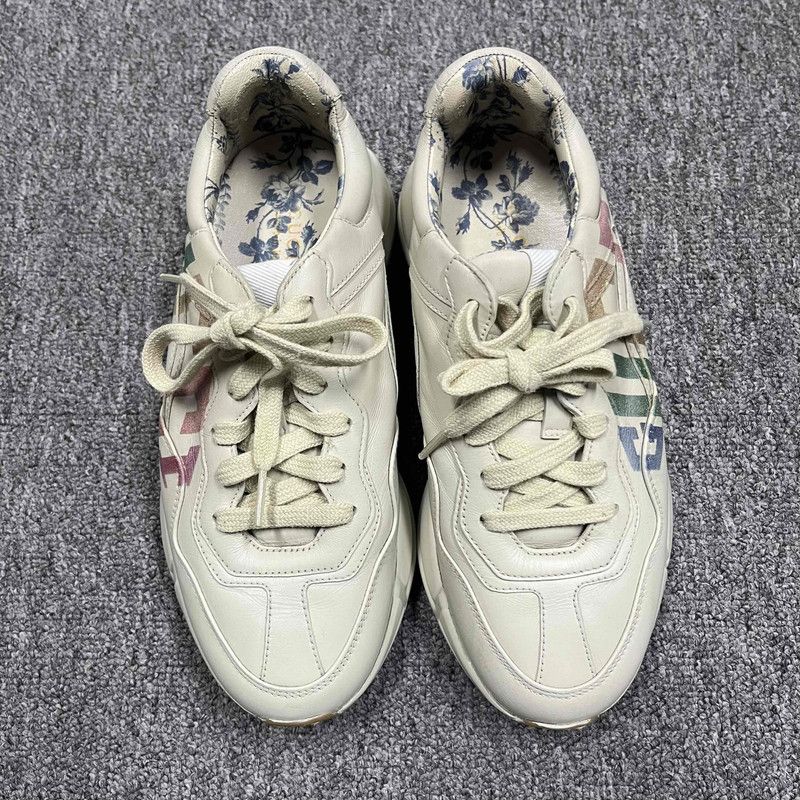 Gucci Gucci Beige Dad Sneakers with Colorful Accents Size US 6.5 / EU 39-40 - 2 Thumbnail