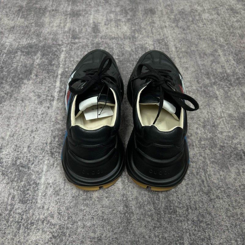 Gucci Gucci Rhyton Black Low-Top Dad Sneakers Size US 8.5 / EU 41-42 - 3 Thumbnail