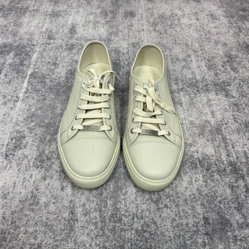 Gucci Gucci Full Leather Low-top Sneakers in Gray Size US 10.5 / EU 43-44 - 2 Thumbnail