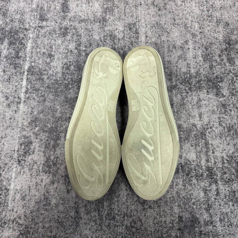 Gucci Gucci Full Leather Low-top Sneakers in Gray Size US 10.5 / EU 43-44 - 4 Thumbnail