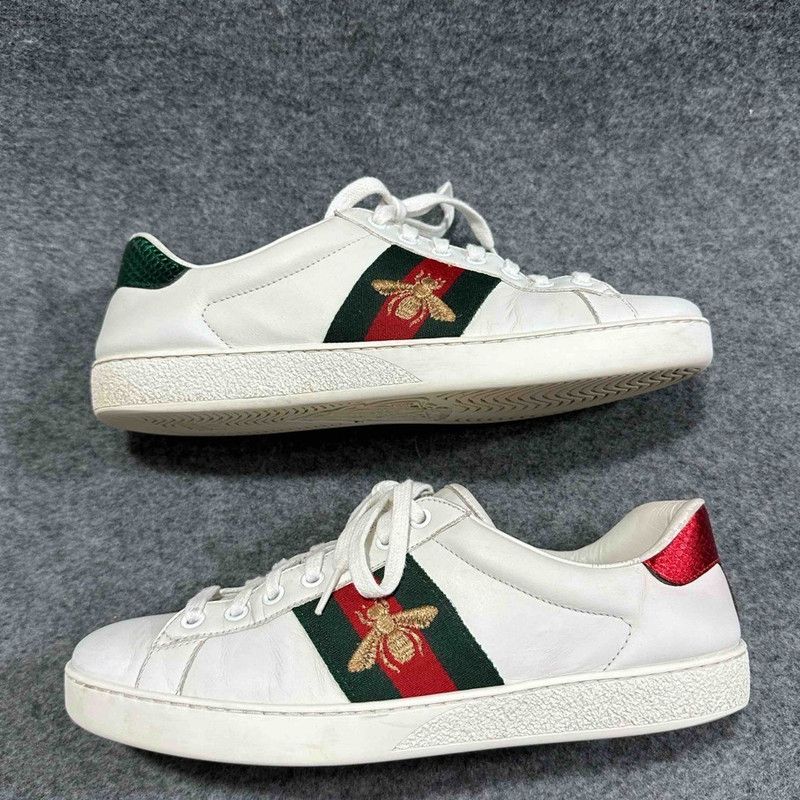 Gucci Gucci Ace Leather Fashion Sneakers for Men Size US 8 / EU 41 - 3 Thumbnail