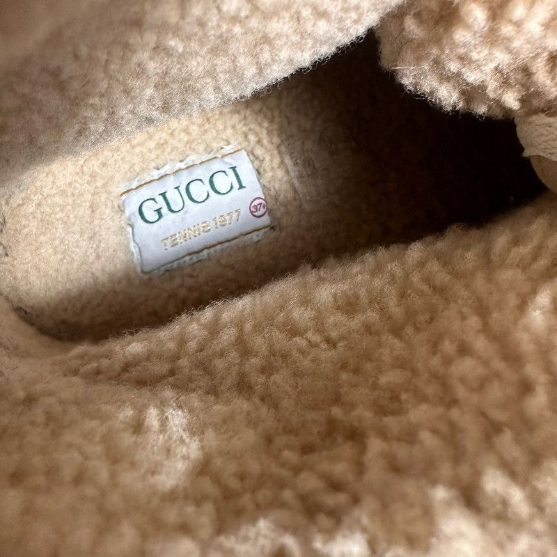 Gucci Gucci Tennis 1977 High-Top Sneakers in Beige Size US 7.5 / EU 40-41 - 6 Thumbnail