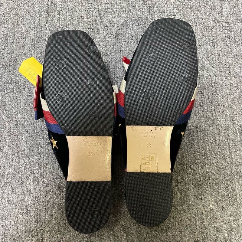Gucci Gucci Embroidered Velvet Slippers with Bee Size US 6.5 / EU 39-40 - 4 Thumbnail