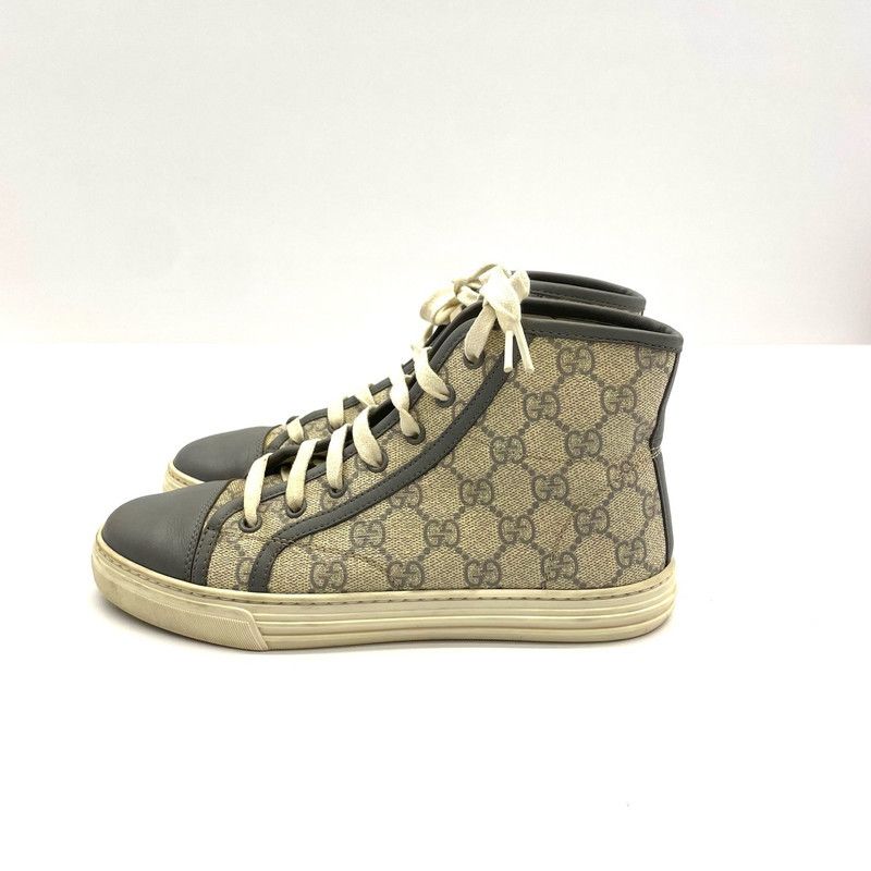 Gucci Gucci Grey High-Top Sneakers with Double G Size US 5.5 / EU 38 - 2 Thumbnail