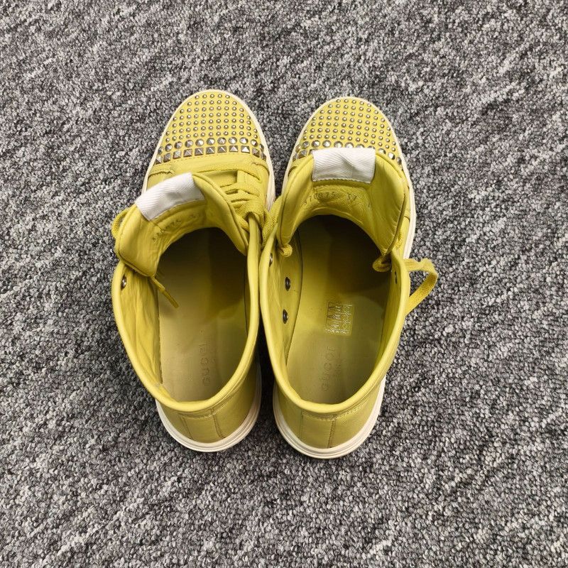 Gucci Gucci High Top Studded Sneakers in Yellow Size US 6.5 / EU 39-40 - 7 Thumbnail