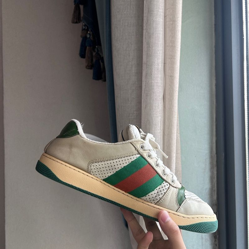 Gucci Gucci Screener Vintage Sneakers in Gray Green Size US 7.5 / EU 40-41 - 7 Thumbnail