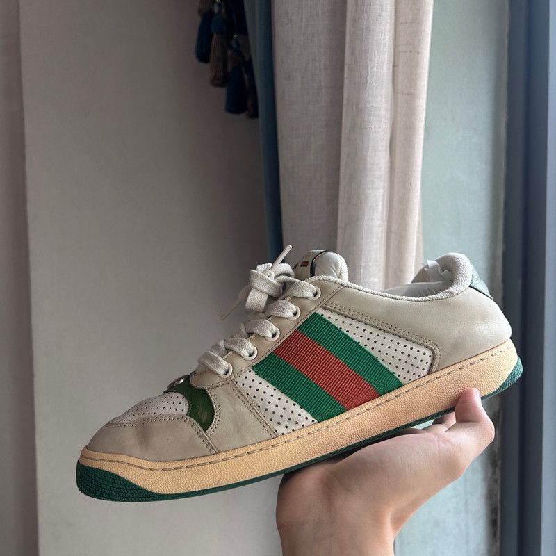 Gucci Gucci Screener Vintage Sneakers in Gray Green Size US 7.5 / EU 40-41 - 6 Thumbnail