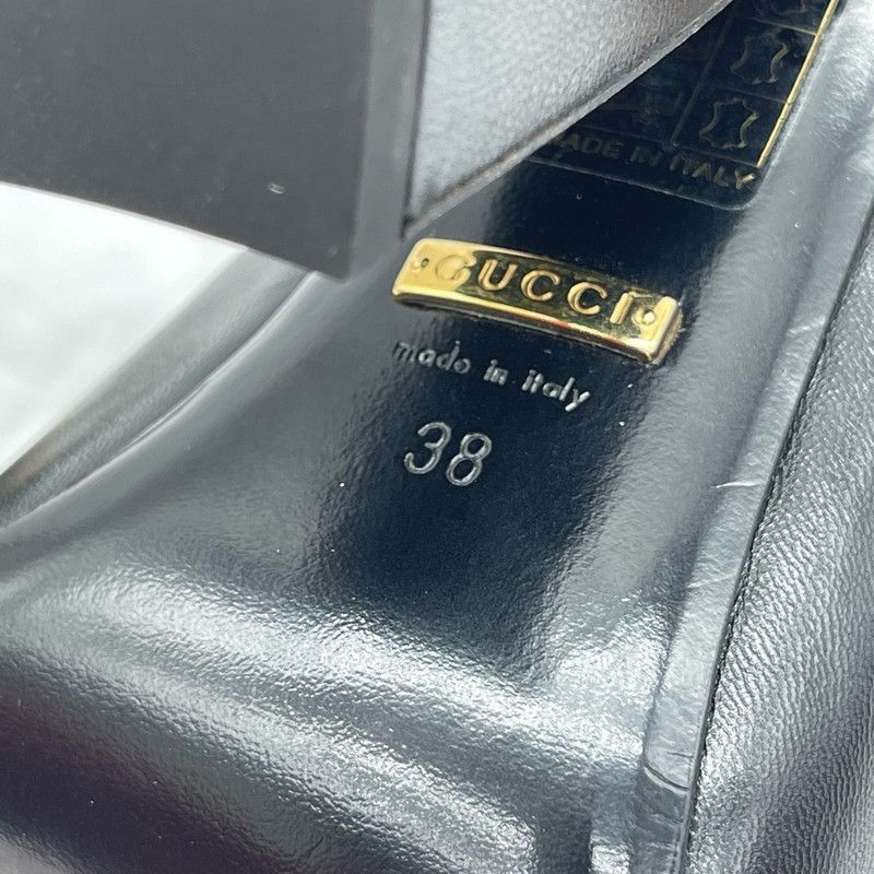 Gucci Gucci Black High Heel Mules with Horsebit Size US 7.5 / EU 40-41 - 8 Thumbnail