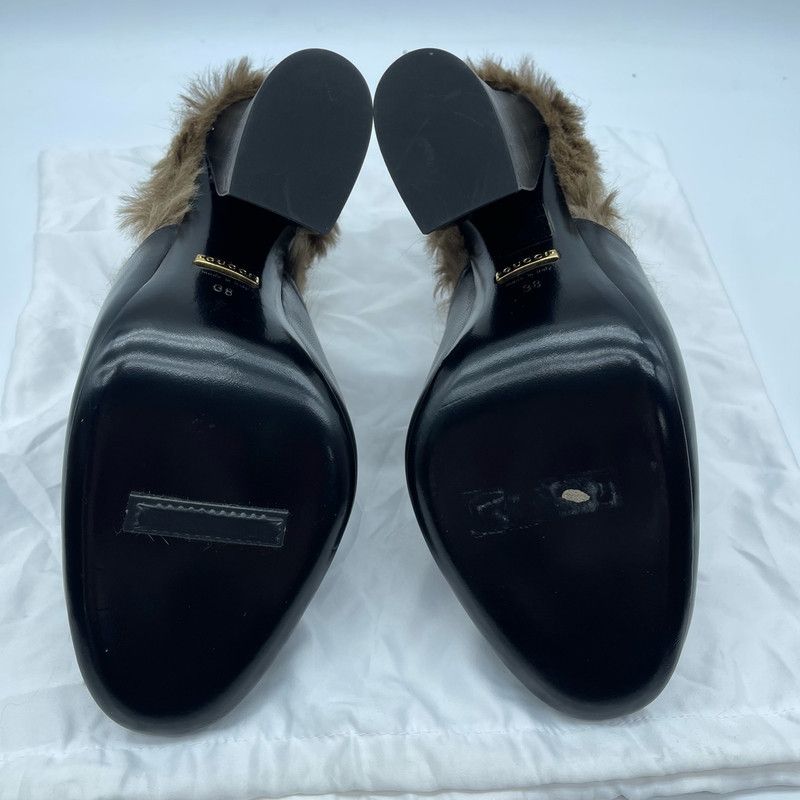 Gucci Gucci Black High Heel Mules with Horsebit Size US 7.5 / EU 40-41 - 5 Thumbnail