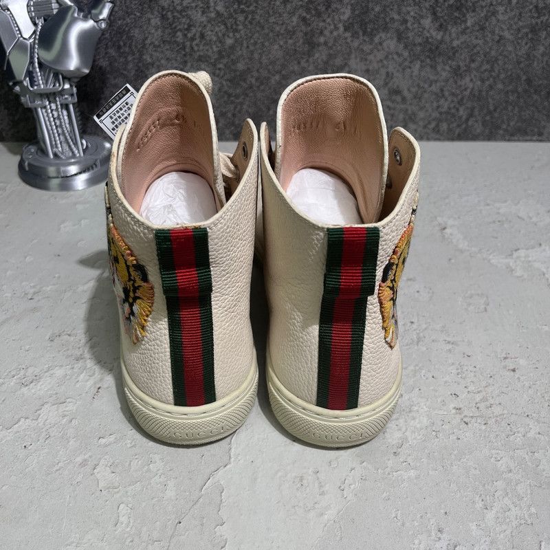 Gucci Gucci High-Top Leather Sneakers for Men Size US 8.5 / EU 41-42 - 4 Thumbnail
