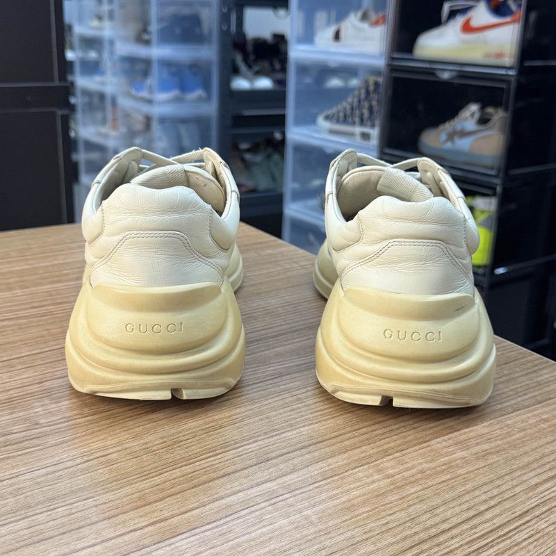 Gucci Gucci Rhyton Logo Chunky Sneakers in Cream Size US 8.5 / EU 41-42 - 3 Thumbnail