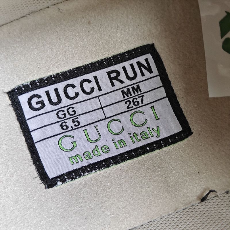 Gucci Gucci Run Low-Top White Sneakers Size US 8.5 / EU 41-42 - 5 Thumbnail