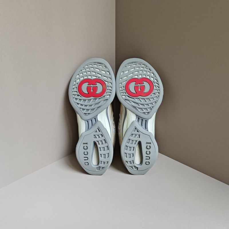 Gucci Gucci Run Low-Top White Sneakers Size US 8.5 / EU 41-42 - 4 Thumbnail