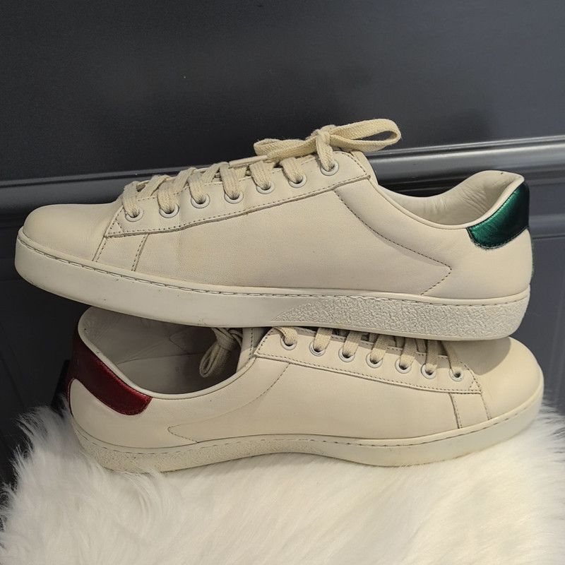 Gucci Gucci Ace Blade Distressed Sneakers for Men Size US 8.5 / EU 41-42 - 7 Thumbnail