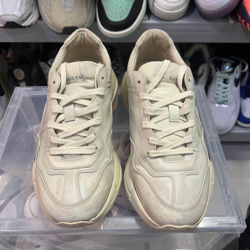 Gucci Gucci Rhyton Logo White Low-Top Sneakers Size US 8.5 / EU 41-42 - 2 Thumbnail