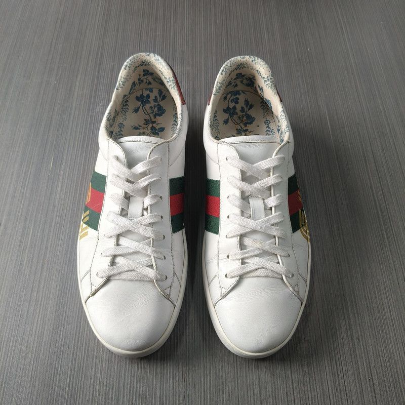 Gucci Gucci Ace Floral Print Sneakers Size US 10.5 / EU 43-44 - 2 Thumbnail