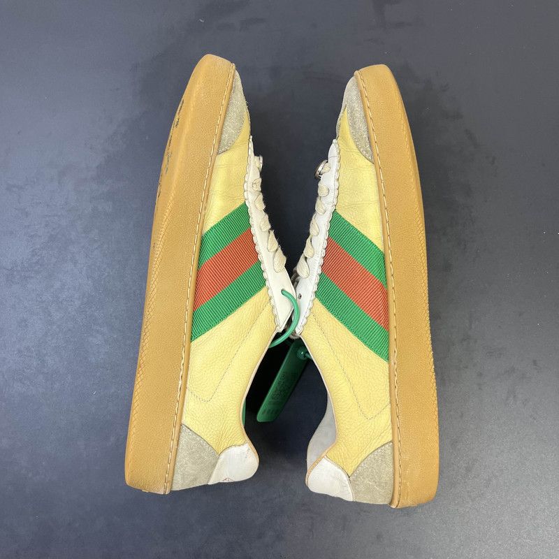 Gucci Gucci Web Leather Low-Top Sneakers for Men Size US 8 / EU 41 - 7 Thumbnail