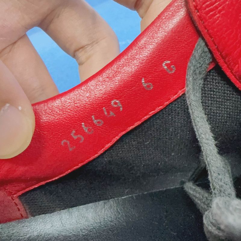 Gucci Gucci Red and Black Low-Top Sneakers Size US 7.5 / EU 40-41 - 5 Thumbnail