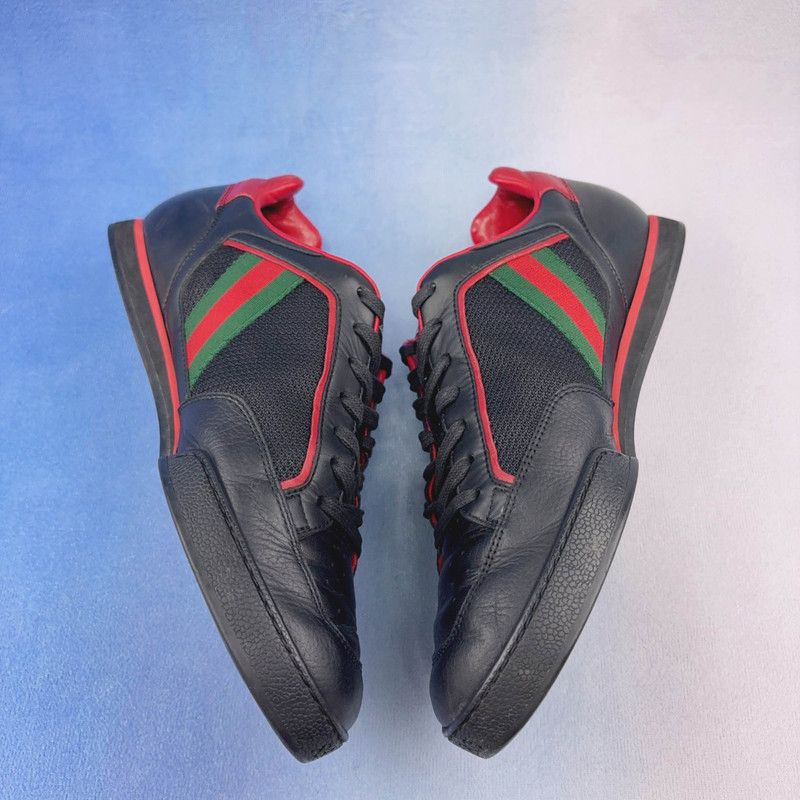 Gucci Gucci Red and Black Low-Top Sneakers Size US 7.5 / EU 40-41 - 7 Thumbnail