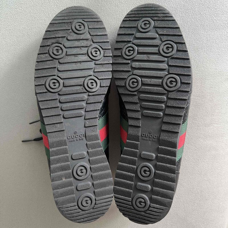 Gucci Gucci Leather Casual Sneakers in Black Size US 8 / EU 41 - 4 Thumbnail