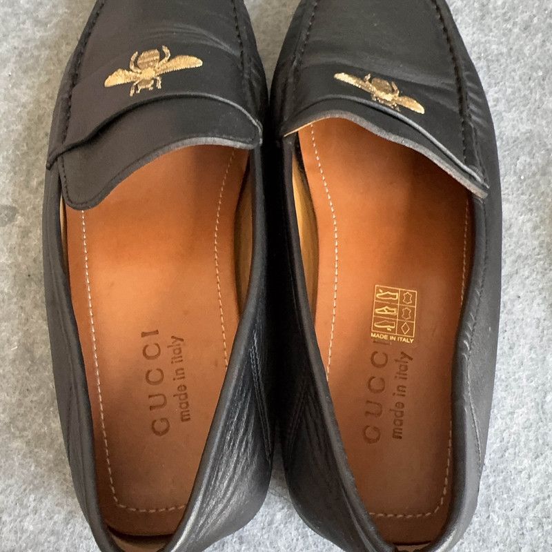 Gucci Gucci Black Bee Embroidered Casual Shoes Size US 9.5 / EU 42-43 - 6 Thumbnail