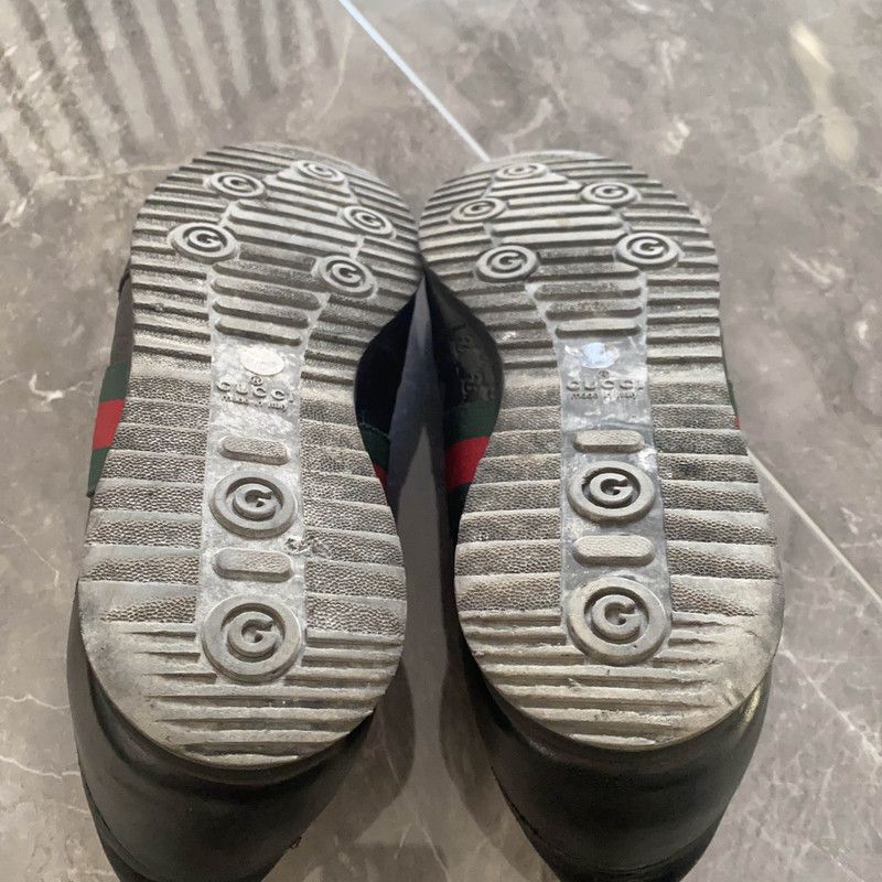 Gucci Gucci Black Leather Casual Sneakers for Everyday Wear Size US 8.5 / EU 41-42 - 4 Thumbnail