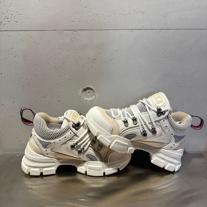 Gucci Gucci Classic Logo Mesh Casual Sneakers Size US 5.5 / EU 38 - 2 Thumbnail