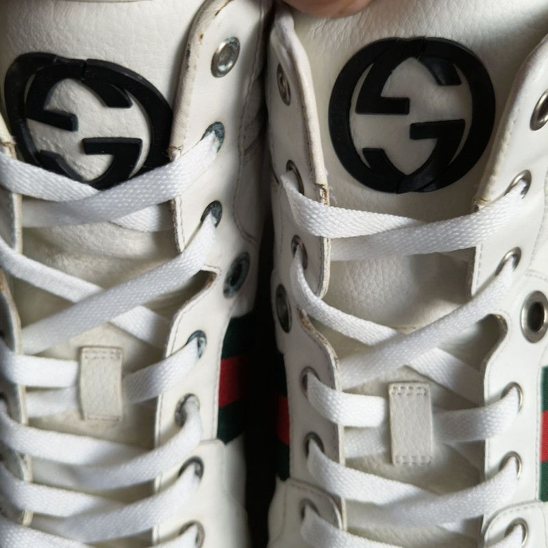 Gucci Gucci White Minimalist High-Top Sneakers Size US 10.5 / EU 43-44 - 6 Thumbnail