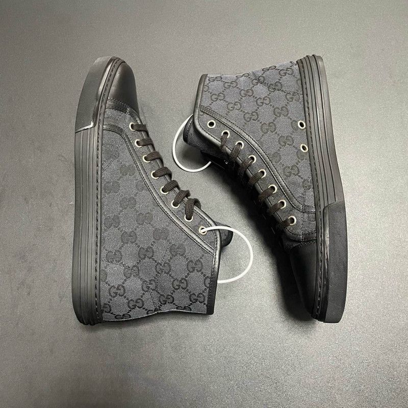 Gucci Gucci Vintage GG Canvas High-Top Sneakers Size US 7.5 / EU 40-41 - 8 Thumbnail