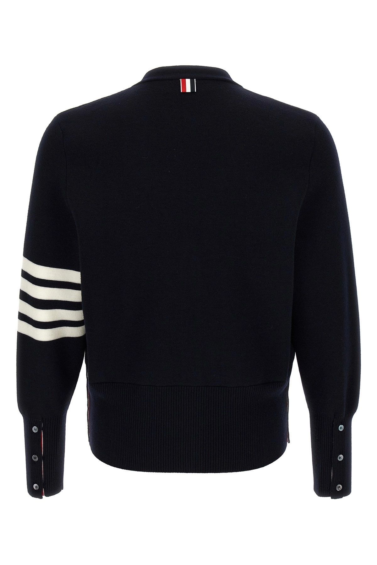 Thom Browne '4-Bar' Wool cardigan Size US L / EU 52-54 / 3 - 2 Thumbnail