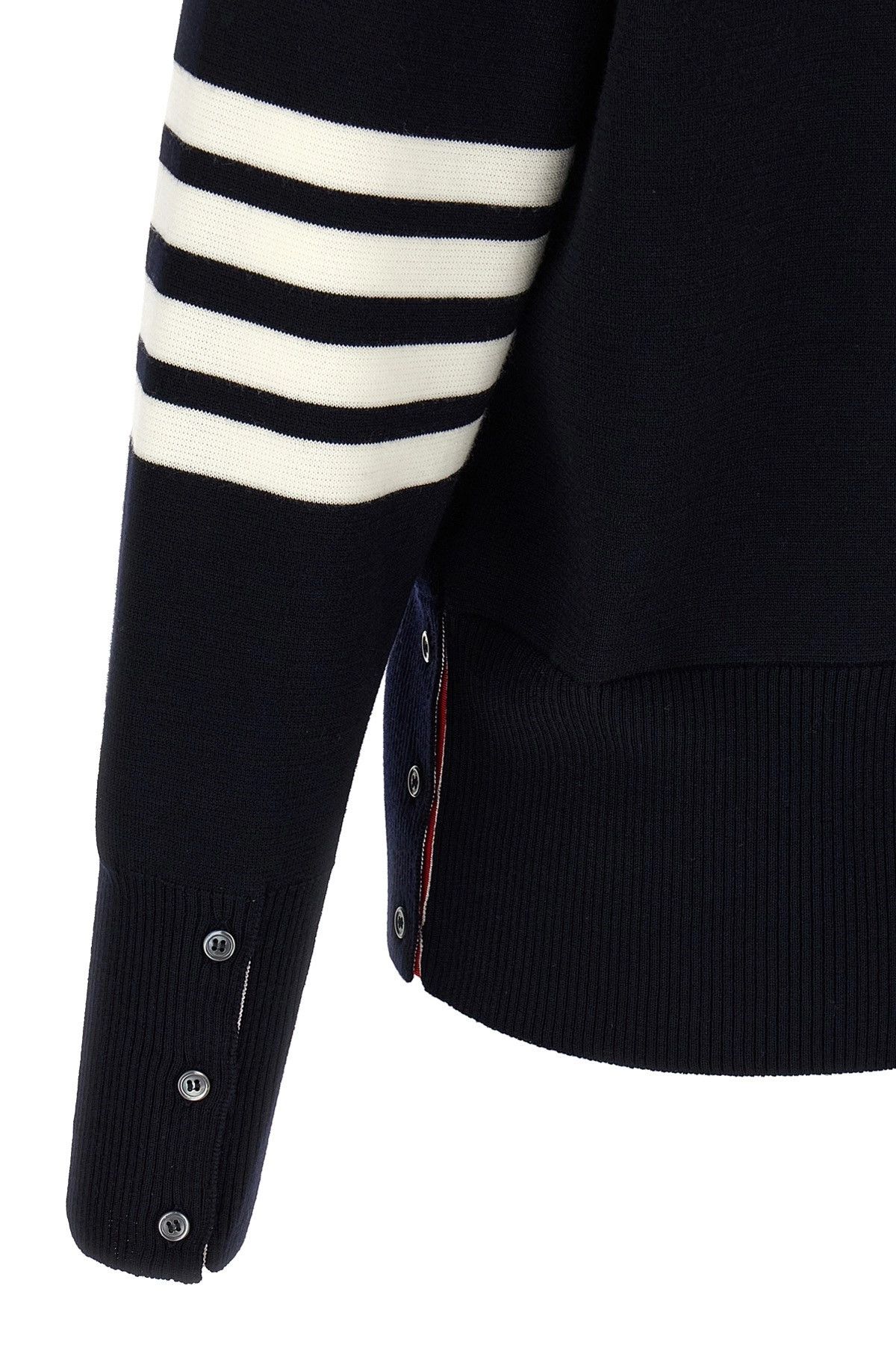 Thom Browne '4-Bar' Wool cardigan Size US L / EU 52-54 / 3 - 4 Thumbnail