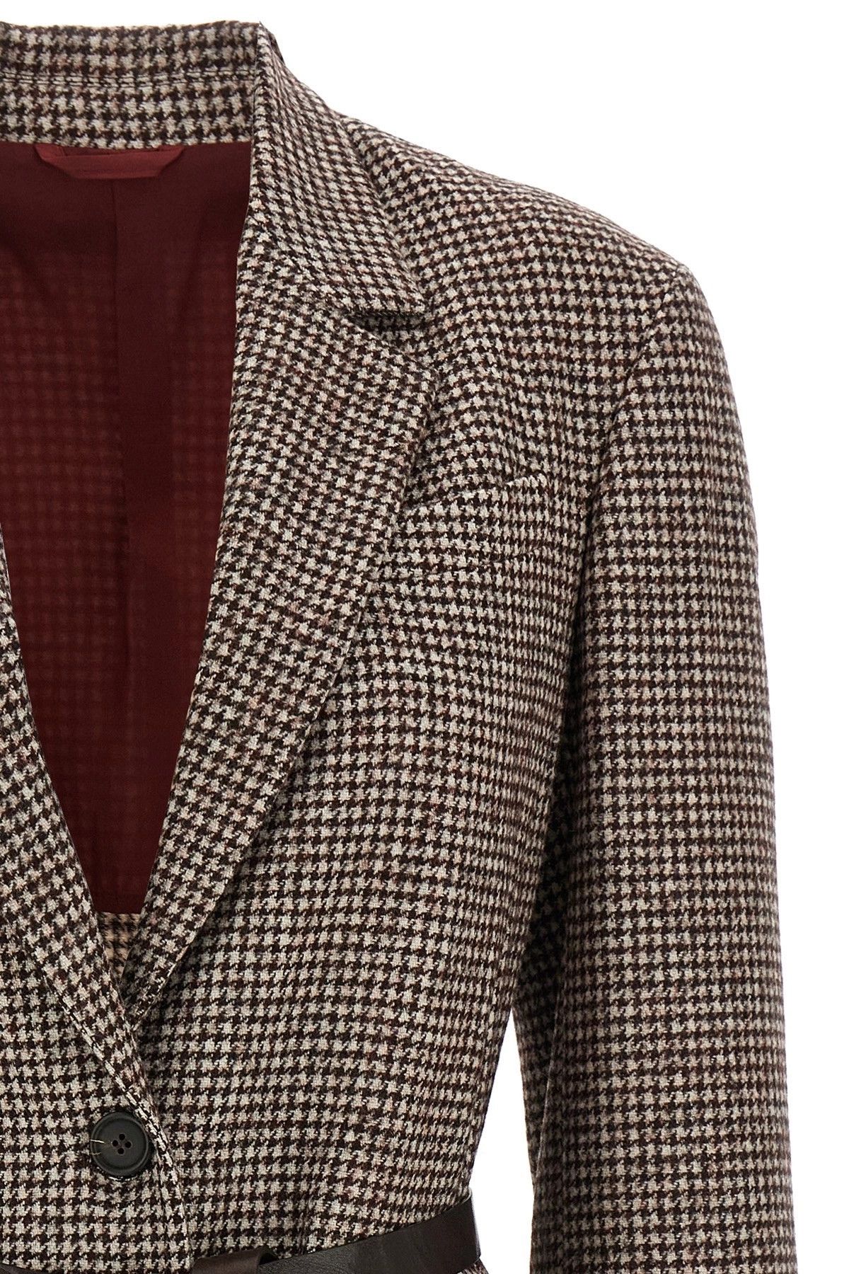 Houndstooth blazer