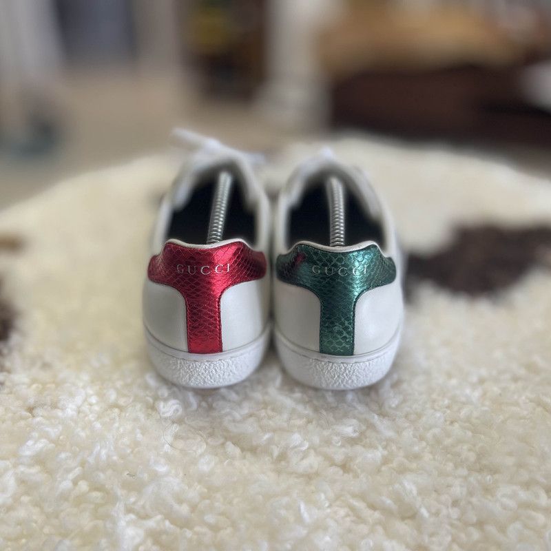 Gucci Gucci Ace White Tiger Embroidered Sneakers Size US 8 / EU 41 - 3 Thumbnail
