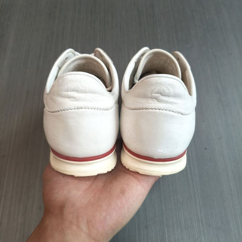 Gucci Gucci White GG Pattern Leather Sneakers Size US 9.5 / EU 42-43 - 3 Thumbnail