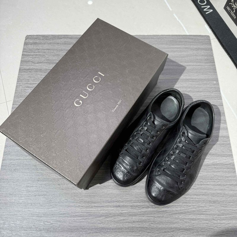 Gucci Gucci Low-top Fashion Sneakers in Black Blue Size US 8 / EU 41 - 6 Thumbnail