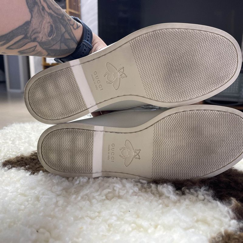 Gucci Gucci Horsebit White Loafers for Men Size US 8.5 / EU 41-42 - 4 Thumbnail