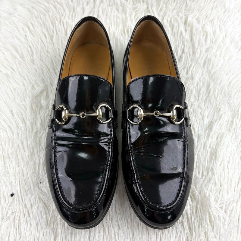 Gucci Gucci Black Patent Leather Loafers for Casual Wear Size US 5.5 / EU 38 - 2 Thumbnail
